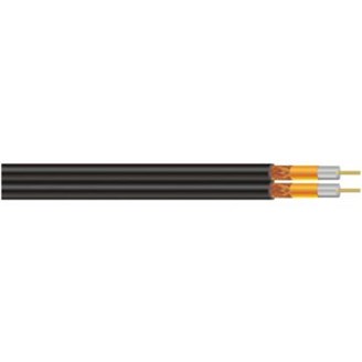 CAR63ccs Economy Thin Twin Cable 250 Black